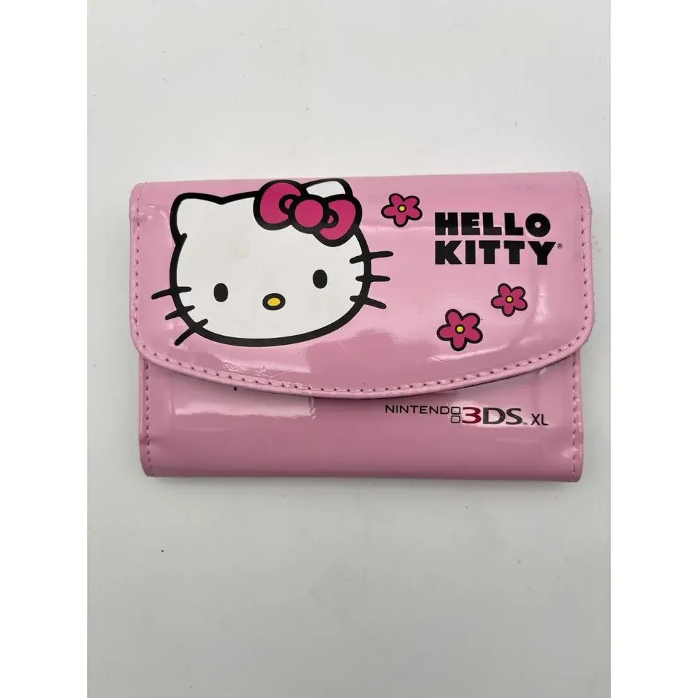 Hello Kitty Nintendo 3DS Pink Travel Case Console Game Holder Pouch VG Condition